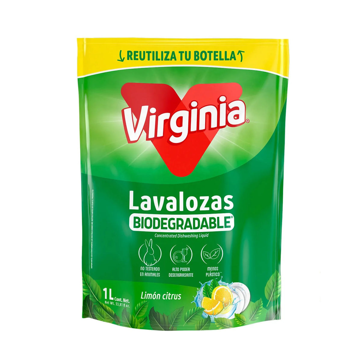 VIRGINIA LAVALOZAS 1 LITRO LIMON