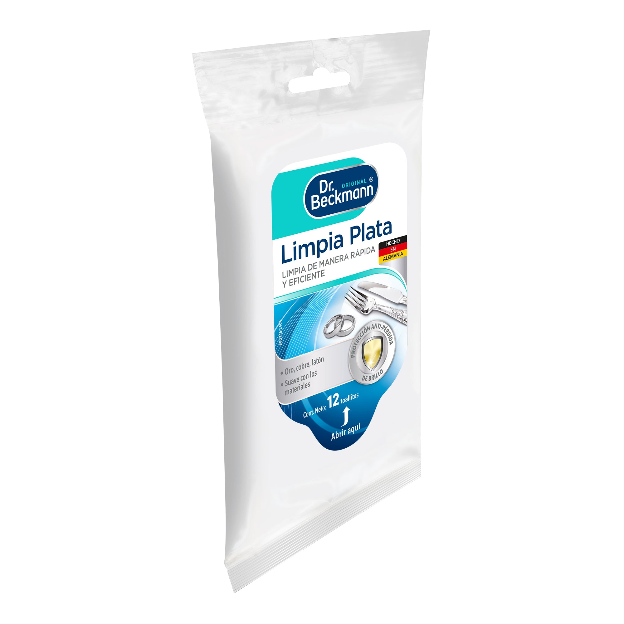 Toallitas Limpia Plata 12u Dr.Beckmann