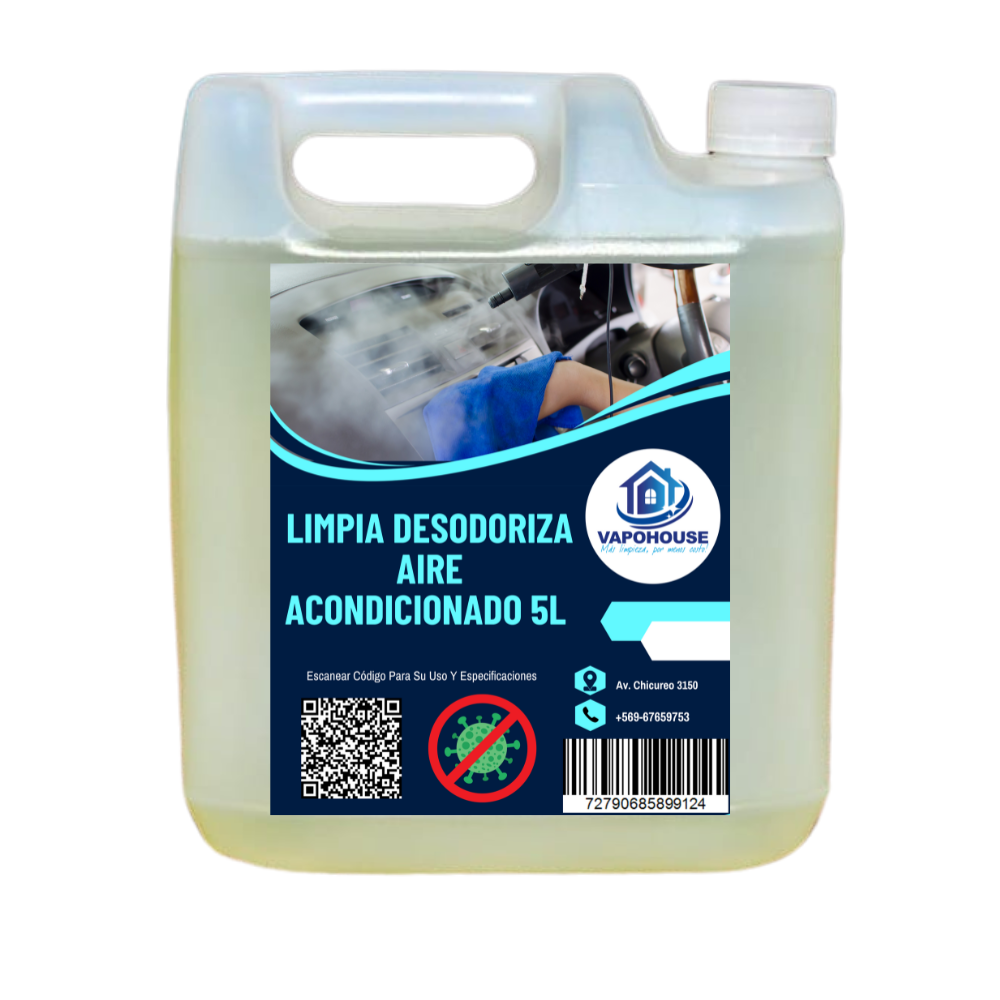 Limpia Desodoriza Aire Acondicionado 5L Vapohouse