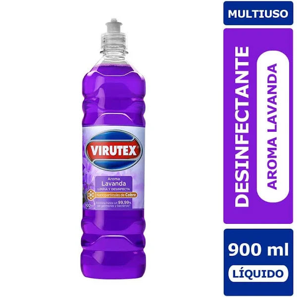 Limpiador Desinfectante Lavanda 900cc Virutex