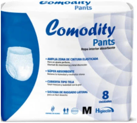 Pañal Para Adulto Calzón Pants 8 Unidades Talla G Comodity