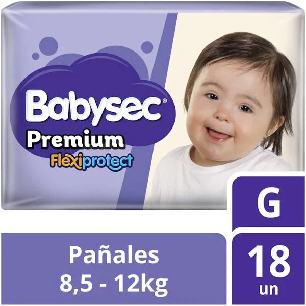 Pañales Premium G 18u Babysec
