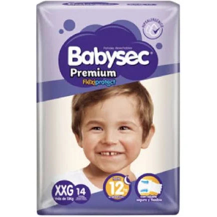 Pañales Premium XXG 14u Babysec