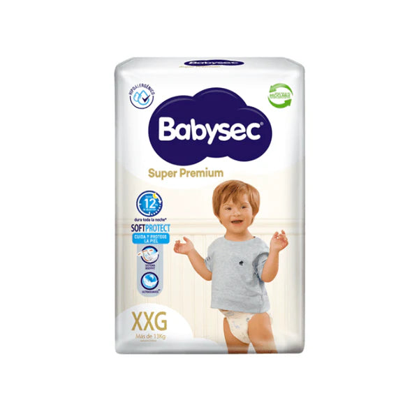 Pañales Super Premium XXG 14u Babysec