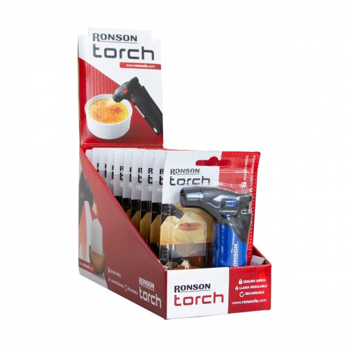 Pack 10u Encendedor Soplete Torch 1un Ronson