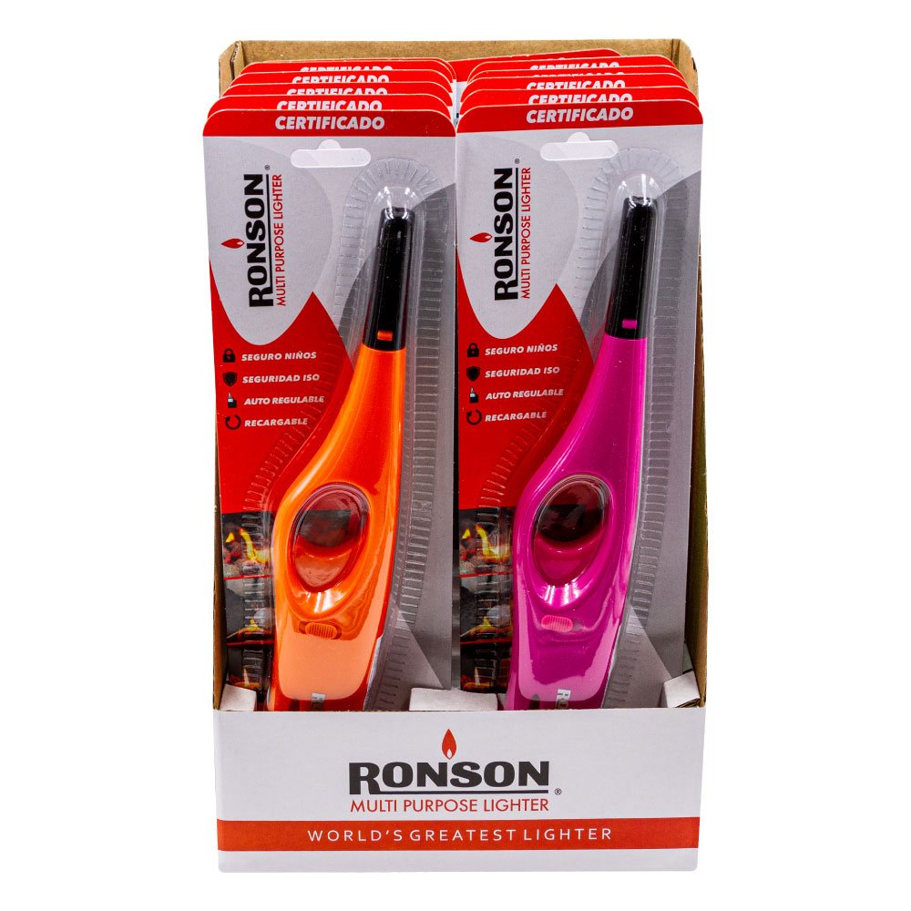 Pack 12u Encendedor Cocina Tubo Corto 1un Ronson