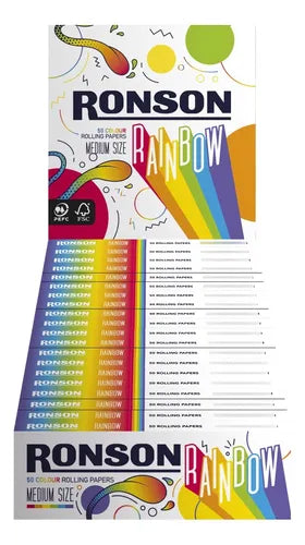 Pack 25u Papelillos Rainbow 1u Ronson