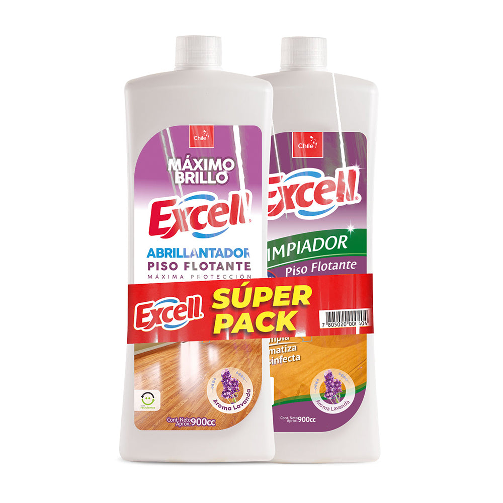 Pack Limpiador + Abrillantador Piso Flotante Excell