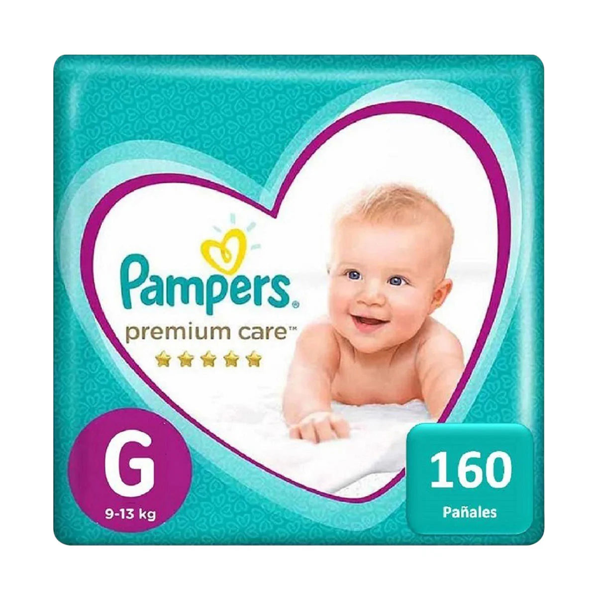 Pañales Premium Care G 160u Pampers