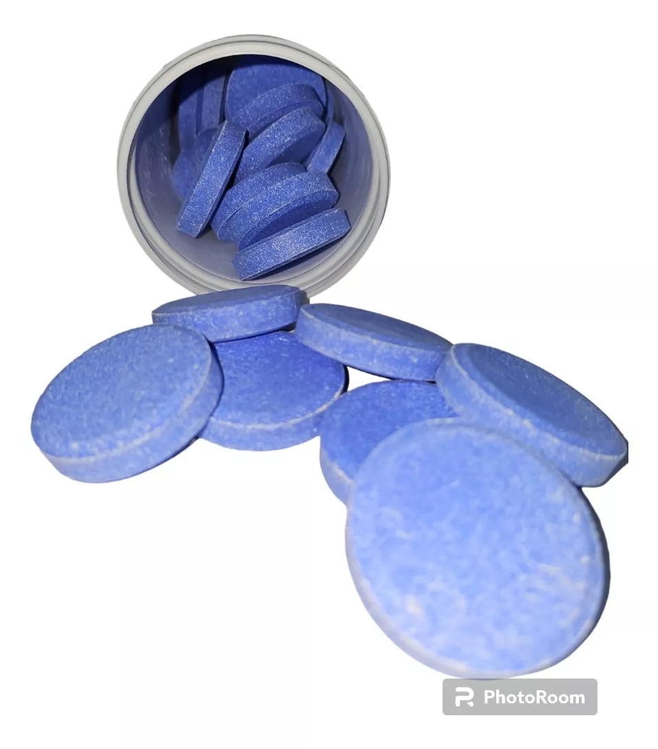 Pastillas De Cloro Para Inodoro Azul 40g 25u 1k Vapohouse