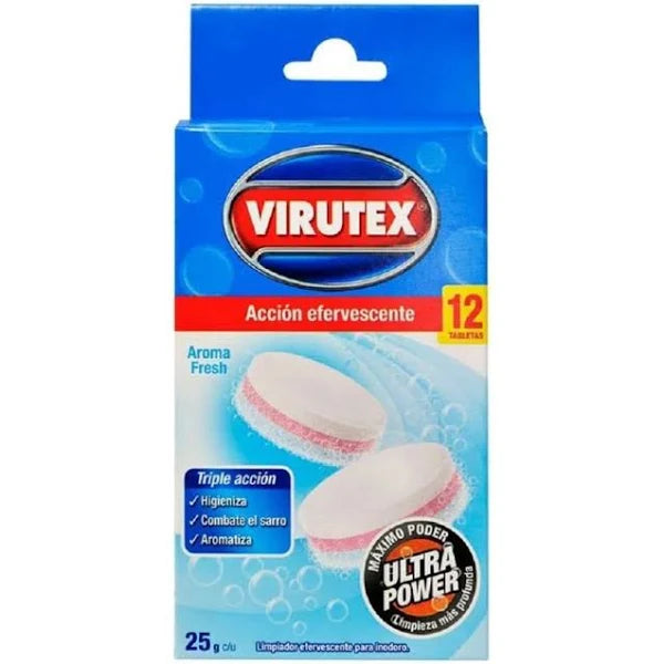 Pastillas Para Inodoro Triple Acción 12u 25g Virutex