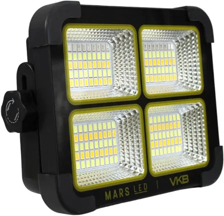Reflector Portatil Recargable Solar 100W Negro 2700K y 6500K VKB