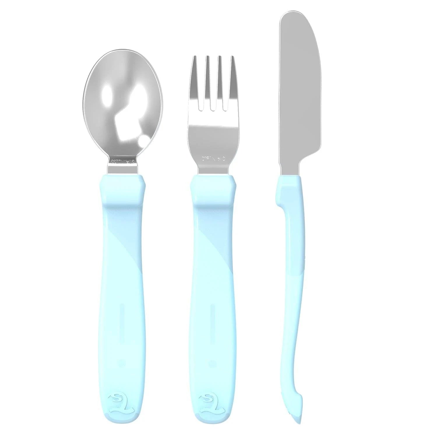 Servicio De Acero Inoxidable Azul Pastel 12+m 1u Twistshake