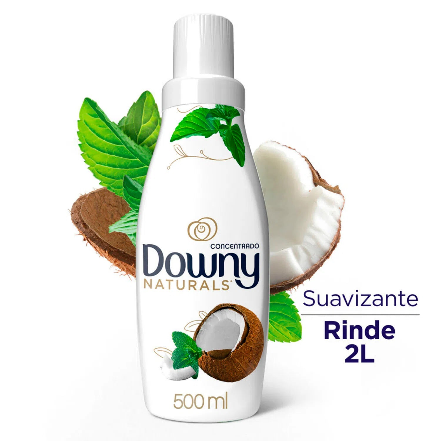 Suavizante Liquido Downy Naturals Coco Y Menta 500ml