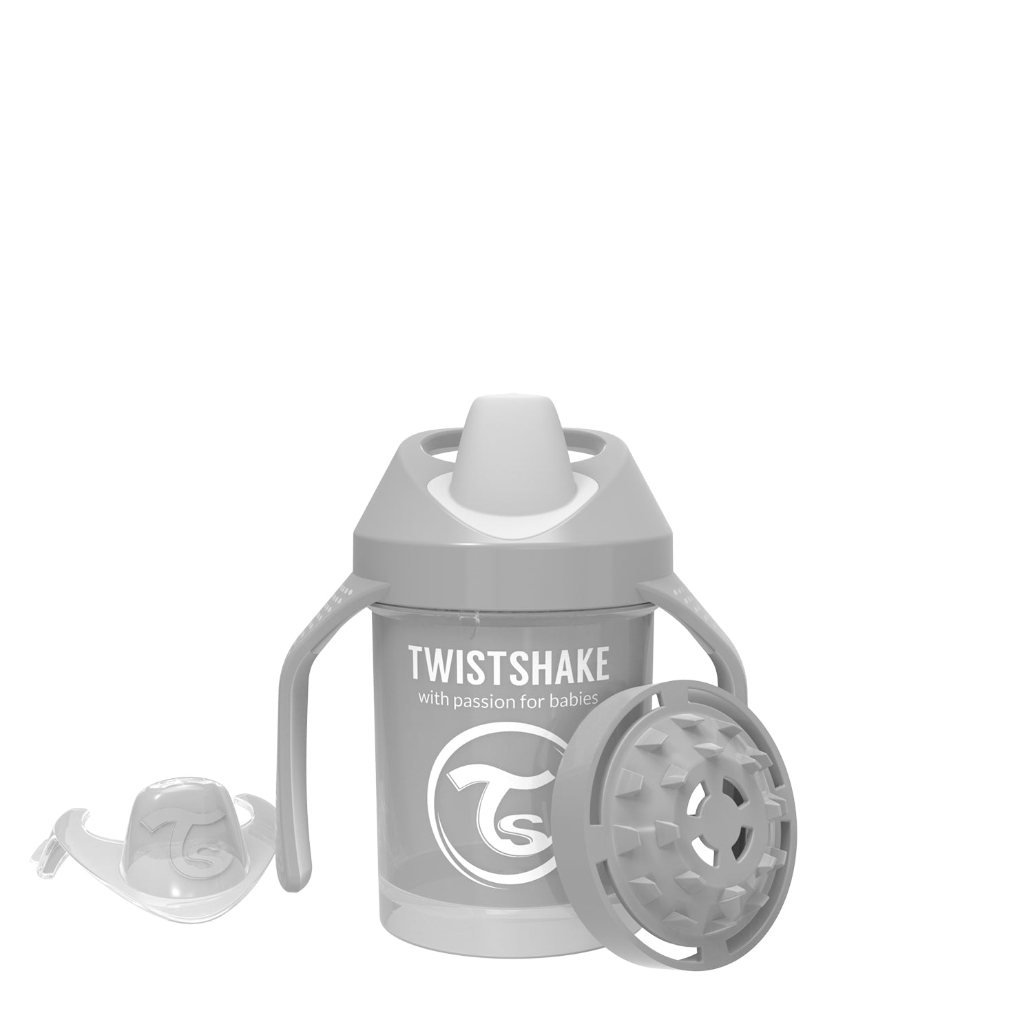 Vaso Mini Cup Gris Pastel 230ml Twistshake