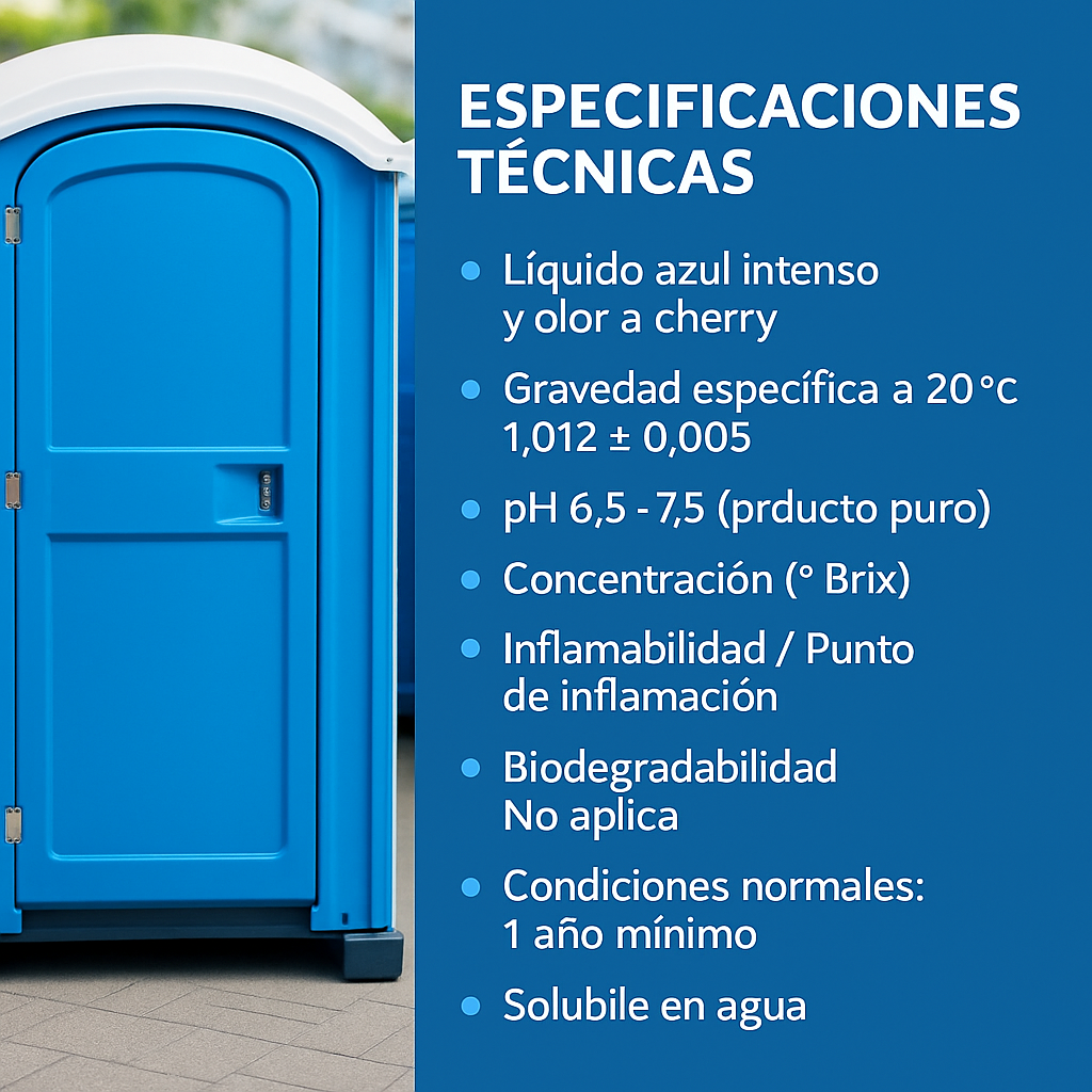 Líquido Desodorante Disgregante para Baño Químico Desam 1L Vapohouse