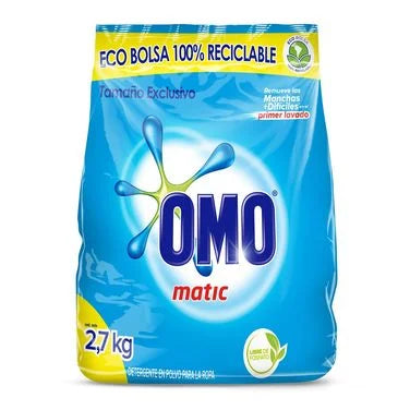 Detergente Polvo Omo Matic 2.7Kg