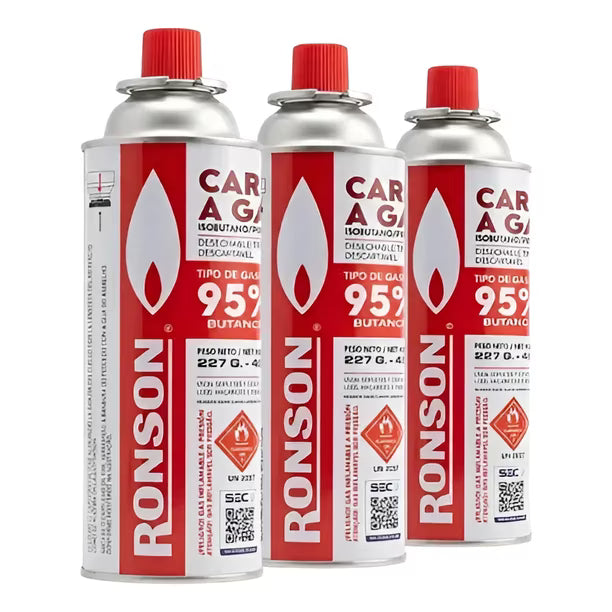 Pack 3u Cartucho Repuesto De Gas Butano 227g 1 un Ronson
