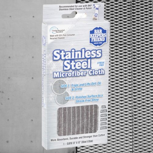 Paño Microfibra para Superficies de Acero Stainless Steel Microfiber 1u BKF