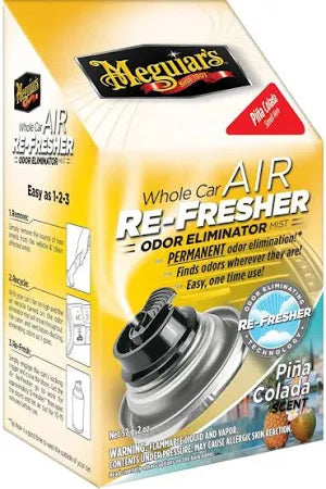 Aromatizante Para Autos Air Re Fresher Piña Colada 60ml (G191602) Meguiar’s