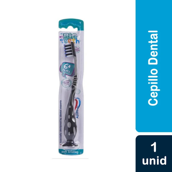 Cepillo de Dientes Infantil Big Teeth 6-8 Años Suave 1u Aquafresh