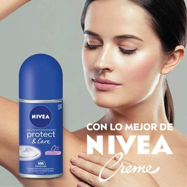 Desodorante Roll On Women Protect & Care 48h 50ml Nivea