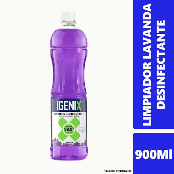 Limpiador Desinfectante Amonio Liquido Lavanda 900cc Igenix