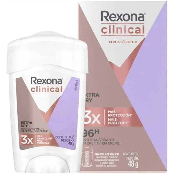 Desodorante En Barra Clinical Women Extra Dry 48gr Rexona