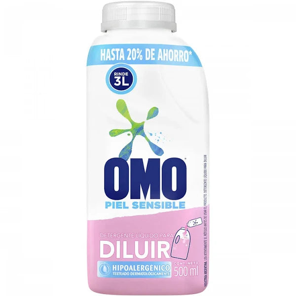 Detergente Liquido OMO Hipoalergénico Para Diluir 500ml
