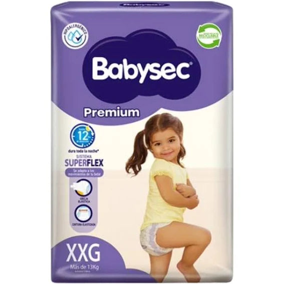 Pañales Premium XXG 14u Babysec