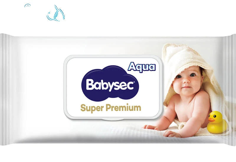 Toallitas Húmedas Super Premium Aqua con Tapa 40u · Babysec