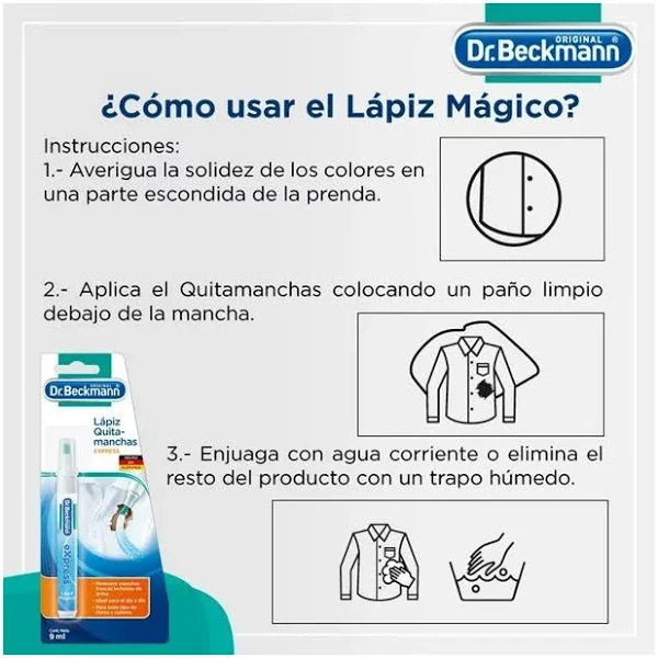 Quitamanchas Lápiz 9ml 1u Dr.Beckmann