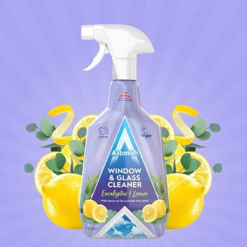 Limpiador de Vidrios y Ventanas Eucalipto y Limón 750 ml Astonish