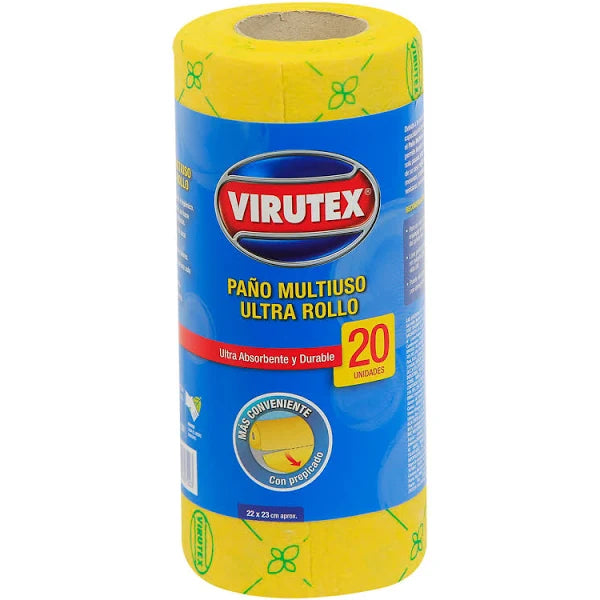 Paño Multiuso Ultra Rollo x20 Virutex
