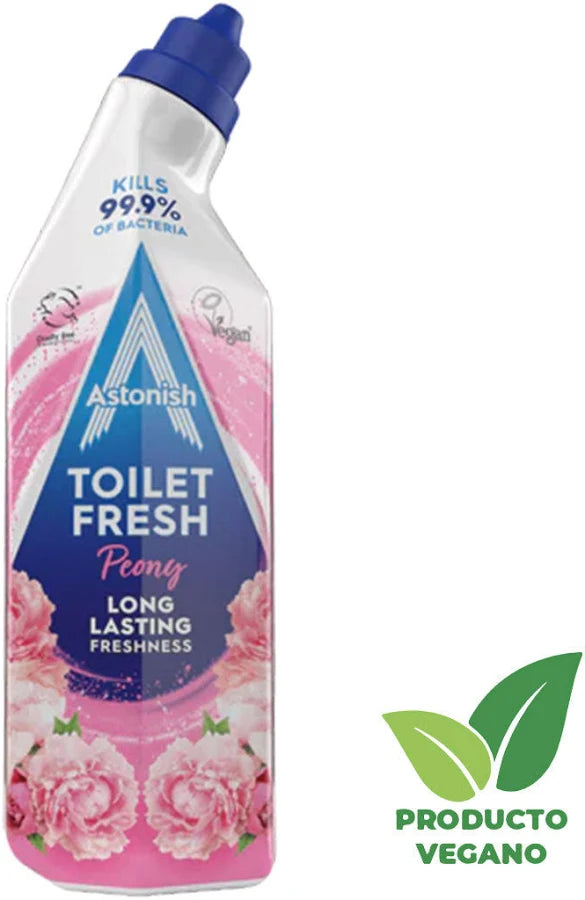 Limpiador Gel Inodoro Fresco Peonía 750 ml Astonish