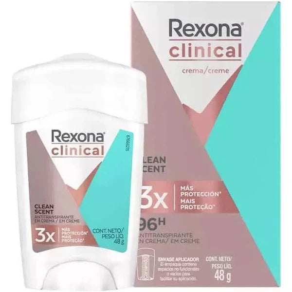 Desodorante En Barra Clinical Women Clean Scent 48gr Rexona