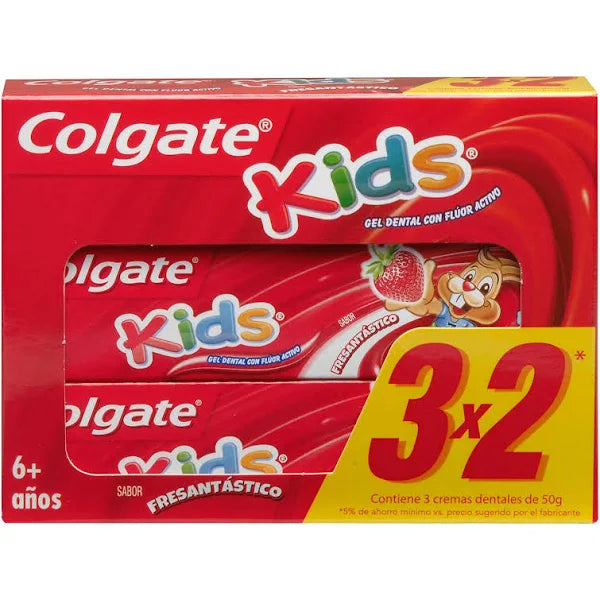 Pasta Dental Kids Fresa 50g 3u Colgate