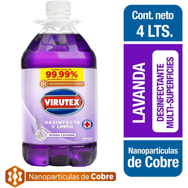 Limpiador Desinfectante Lavanda 4L Virutex