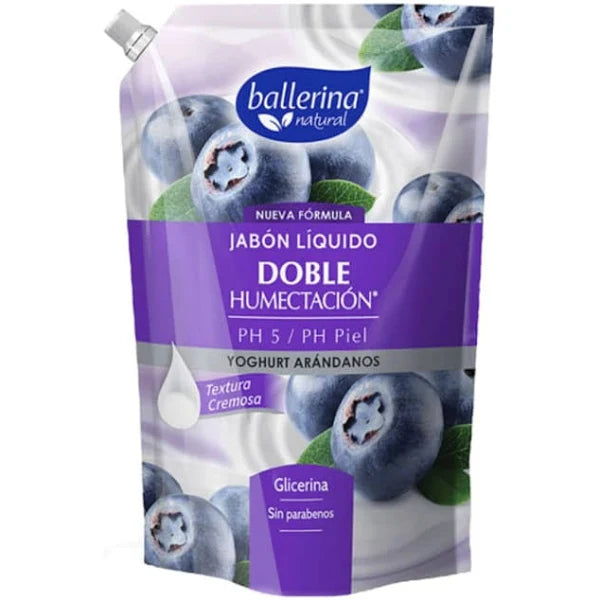 Jabon Liquido Doble Humectacion Yoghurt Arenados PH5 750ml Ballerina