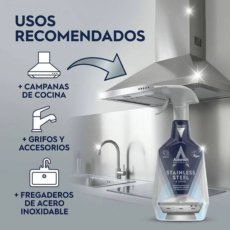 Limpiador Especialista Acero Inoxidable Astonish 750 ml