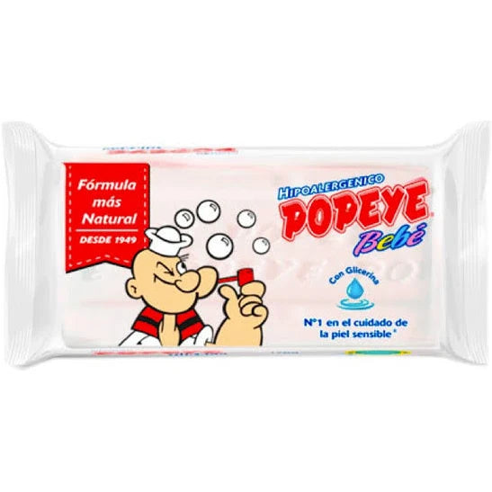 Jabón en Barra Extra Blanco Bebe 170g Popeye
