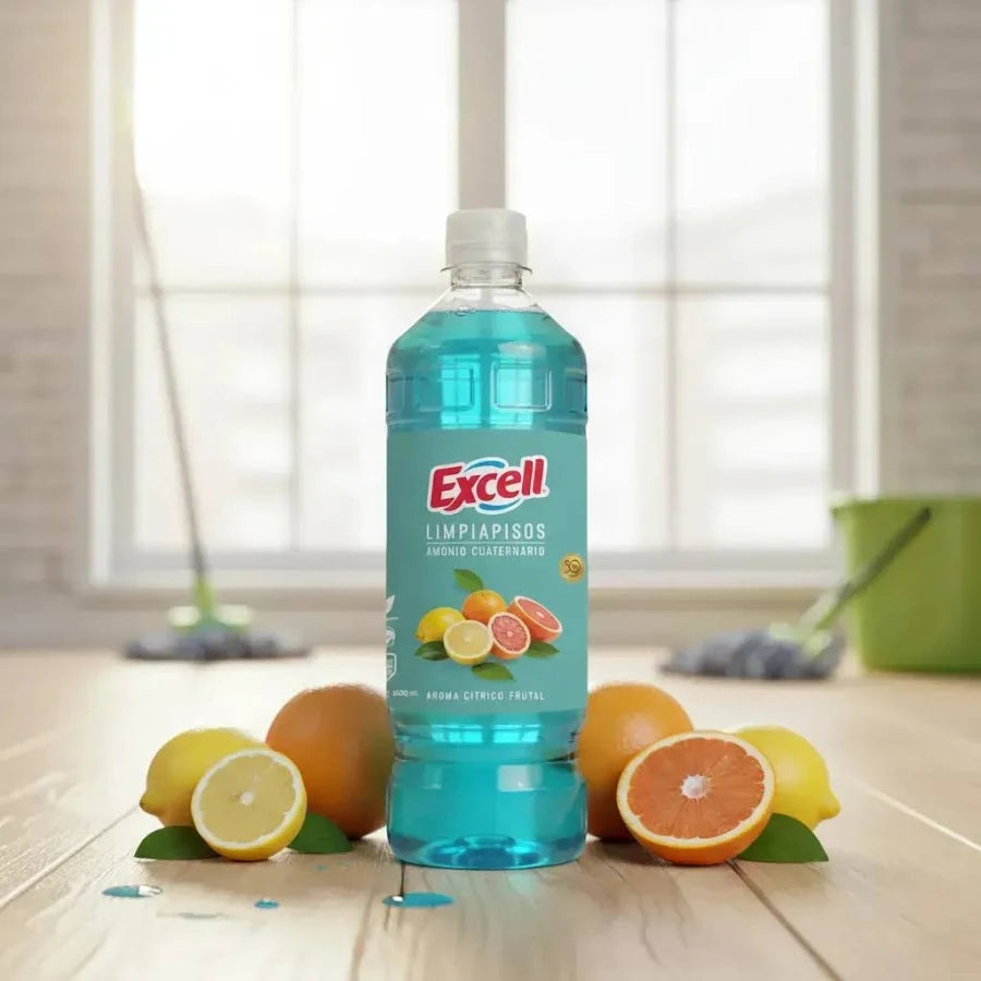 Limpiador Desinfectante Amonio Citrico Frutal 1800ml Excell