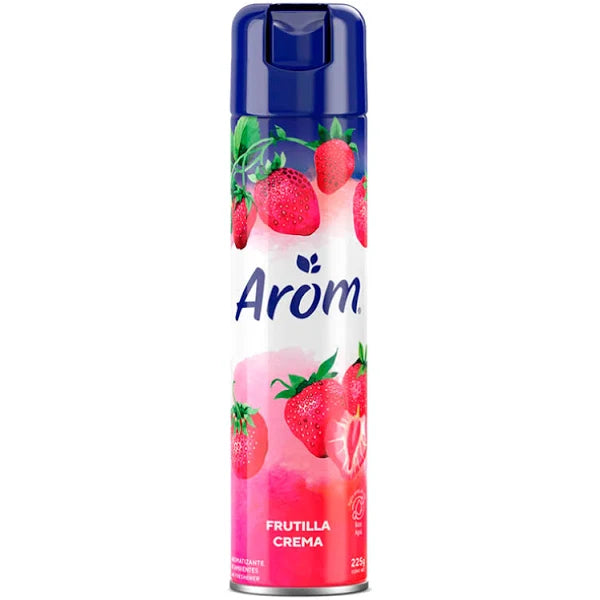 Aromatizante Ambiental Spray Frutilla Crema 225g Arom