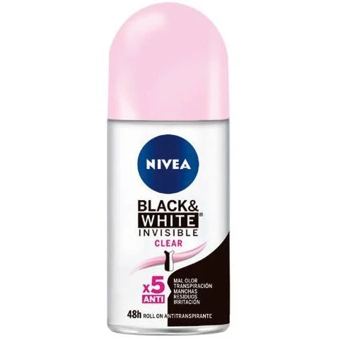 Desodorante Roll On Women Black White 48h 50ml Nivea