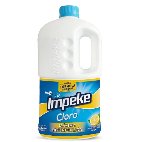 Cloro Liquido Concentrado Limon 2L Impeke