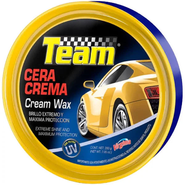 Cera Para Auto Crema 200g Team