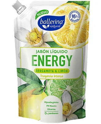 Jabon Liquido Energy Bergamota y Limon 750ml Ballerina