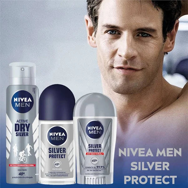 Desodorante Roll On Men Silver Protect 48h 50 ml Nivea