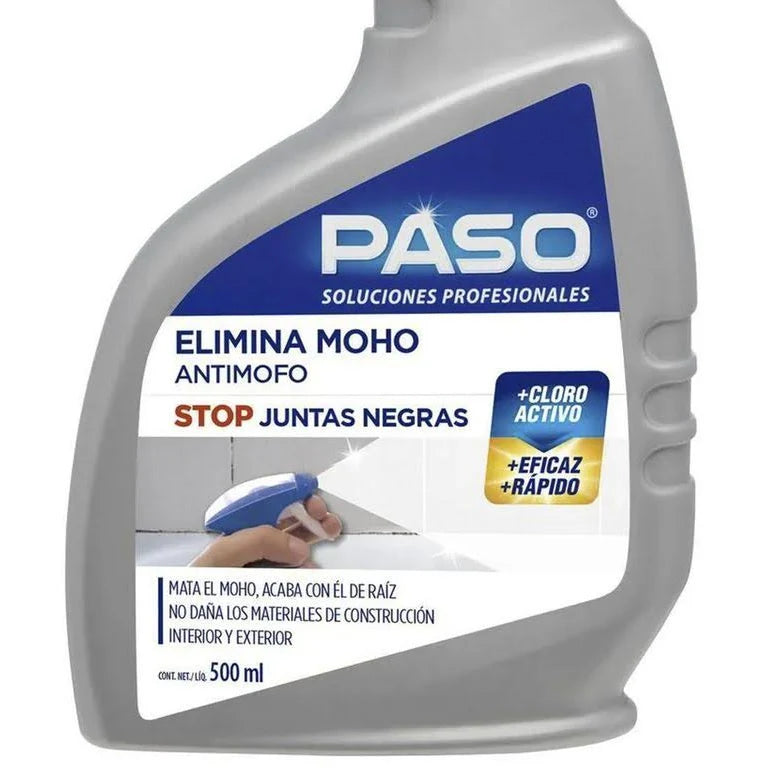 Limpiador Elimina Moho Baño y Juntas 500ml  Paso 