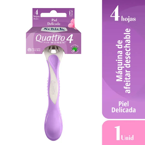 Máquina Para Afeitar Quattro Mujer Schick